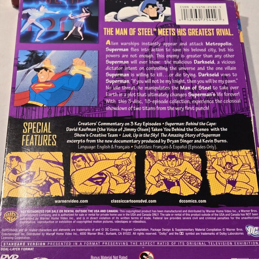 Superman: The Animated Series - DVD Set Volumes 1, 2, & 3 (DC Comics Classic) - Picture 8 of 16